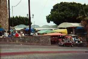 Open air market in Mexico